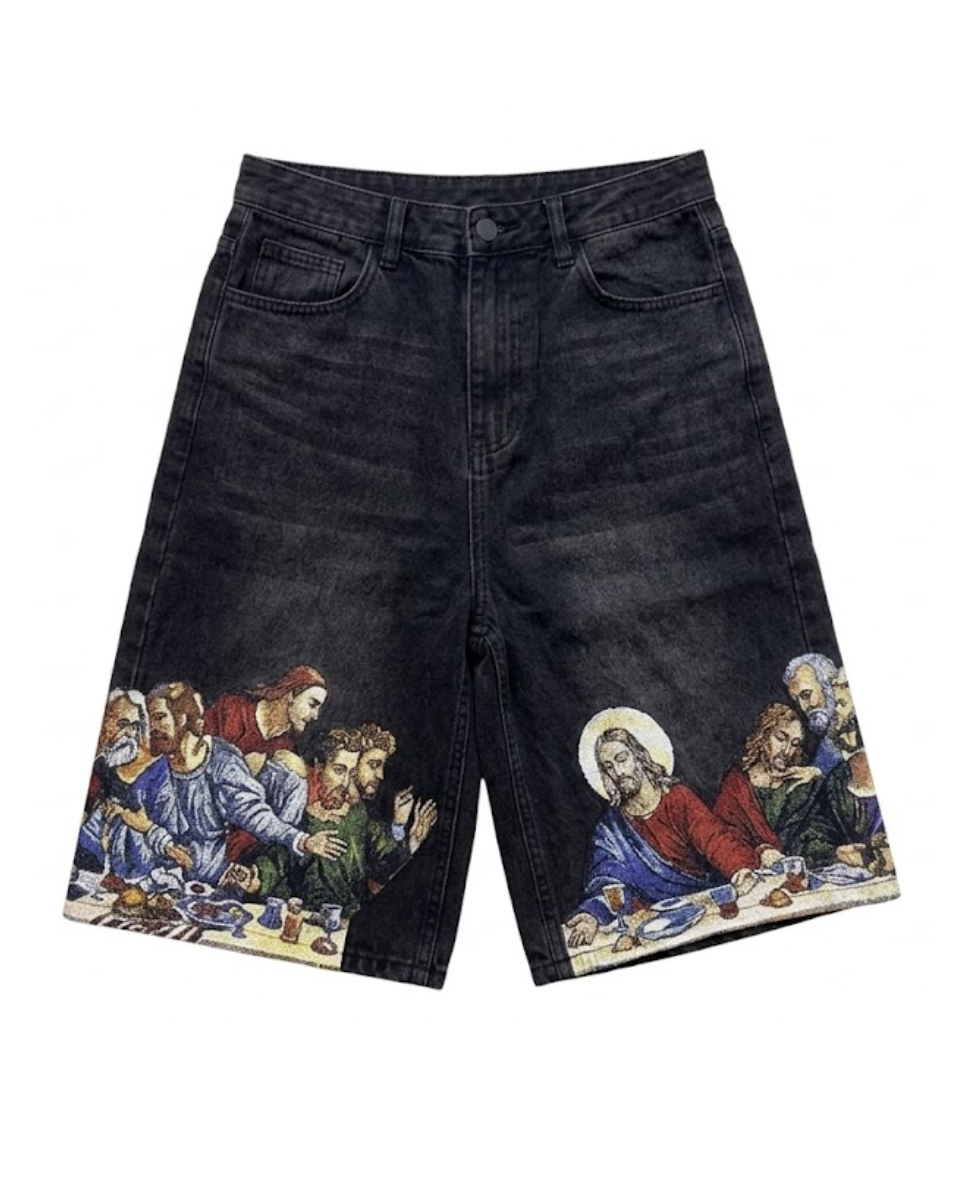 Saint Chaos Denim Shorts