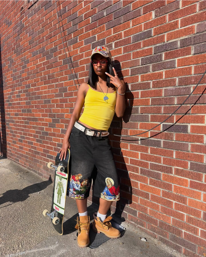 Saint Chaos Denim Shorts