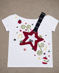 Star Guitar White Ladybug Tee