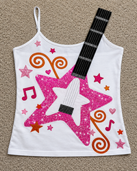 Star Guitar White Cami